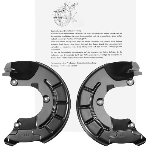 Ankerblech bremsscheibe - 2x,